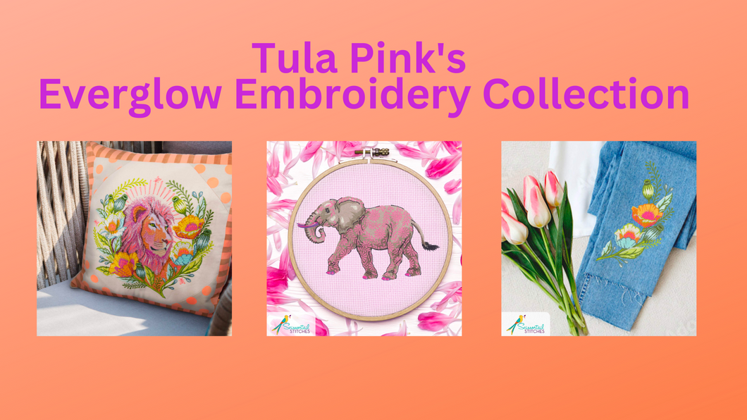 Tula Pink Everglow Embroidery Designs Scissortail Stitches