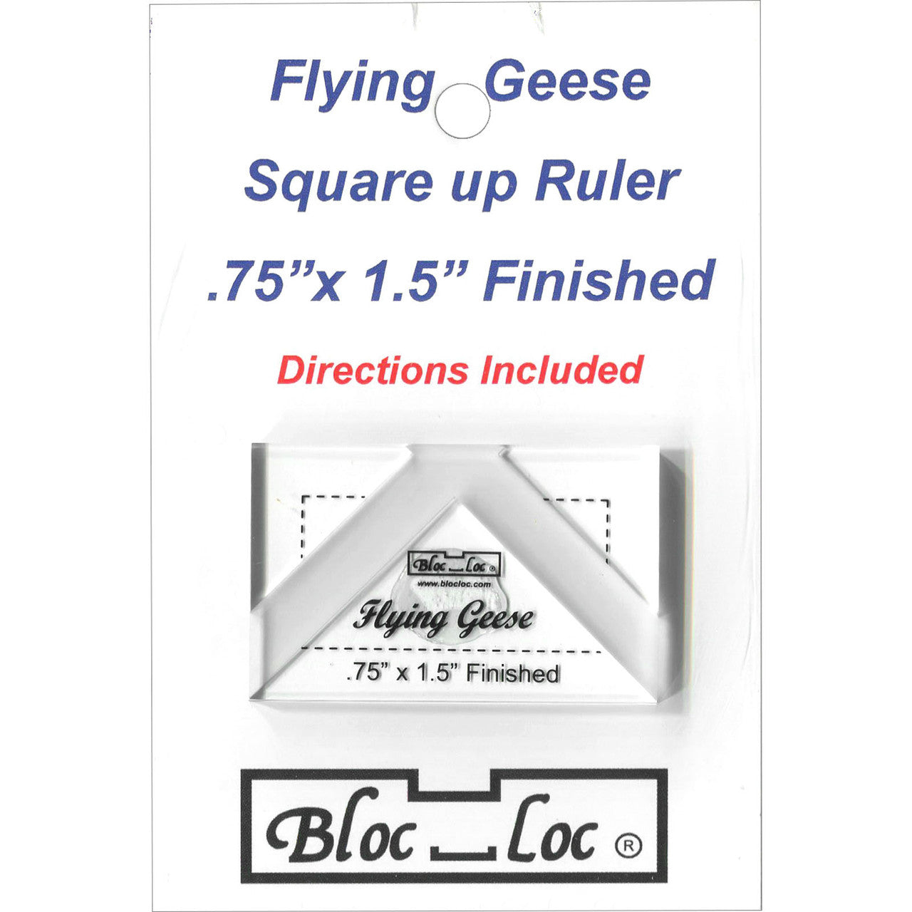 Bloc Loc Flying Geese Ruler VARIOUS SIZES AND SETS - THIS MAY BE A SPECIAL ORDER / Use the dropdown to make your selection.