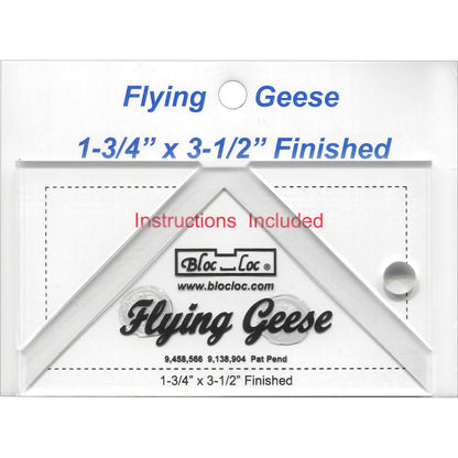 Bloc Loc Flying Geese Ruler VARIOUS SIZES AND SETS - THIS MAY BE A SPECIAL ORDER / Use the dropdown to make your selection.