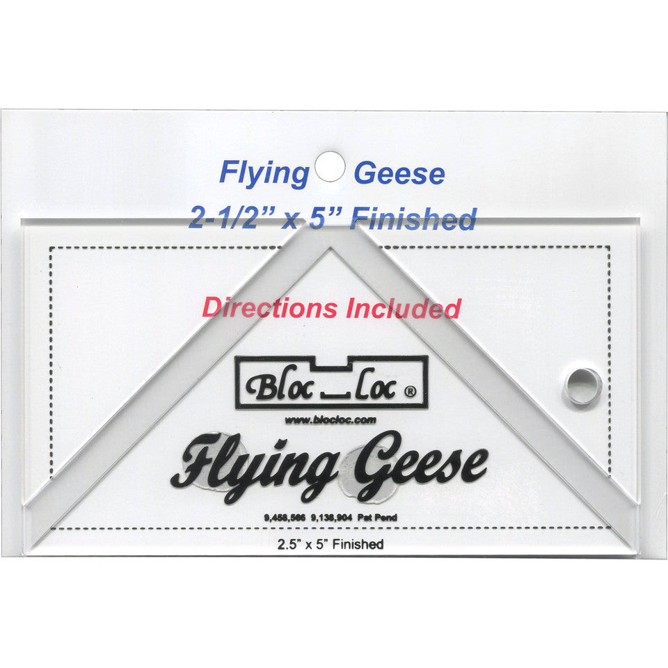 Bloc Loc Flying Geese Ruler VARIOUS SIZES AND SETS - THIS MAY BE A SPECIAL ORDER / Use the dropdown to make your selection.