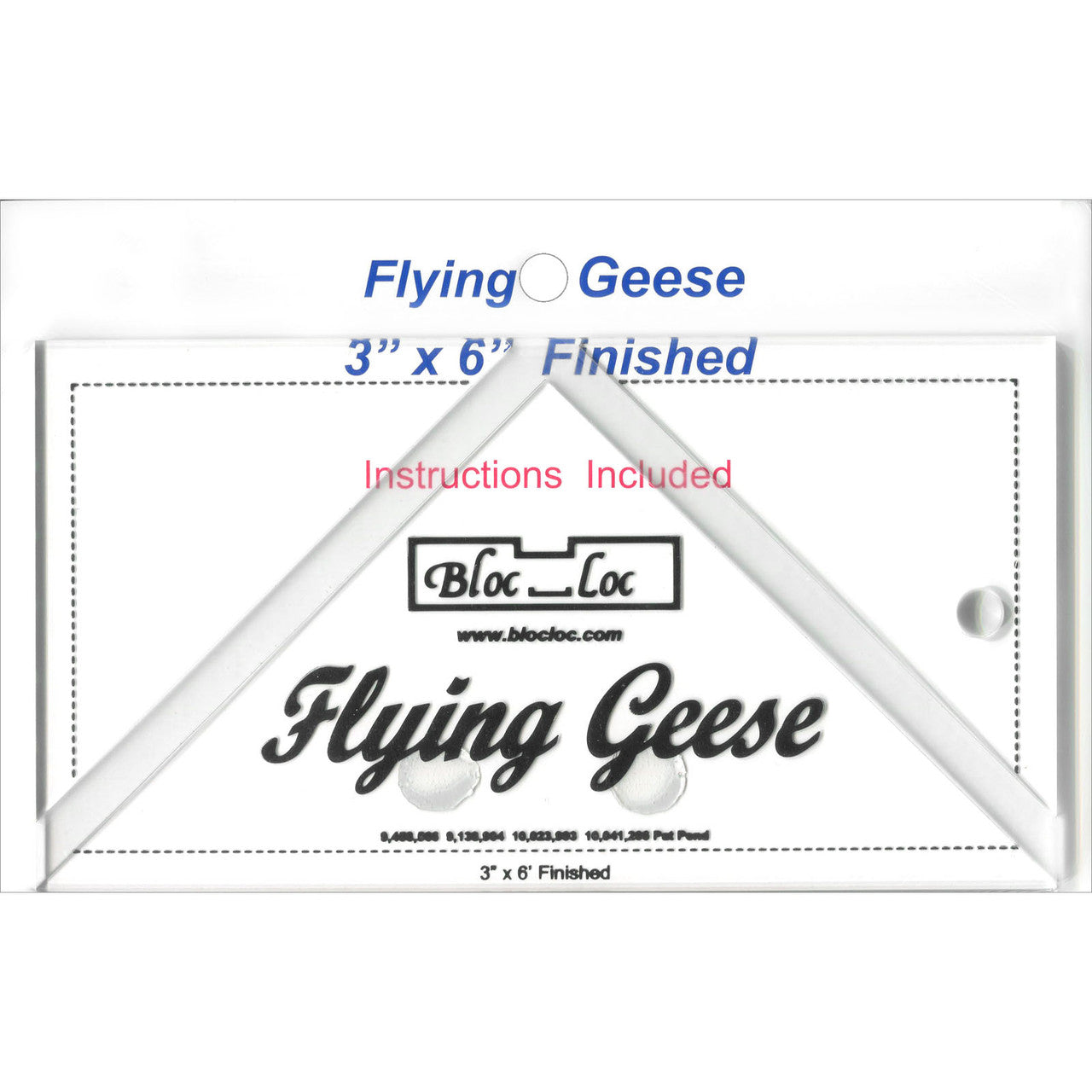 Bloc Loc Flying Geese Ruler VARIOUS SIZES AND SETS - THIS MAY BE A SPECIAL ORDER / Use the dropdown to make your selection.