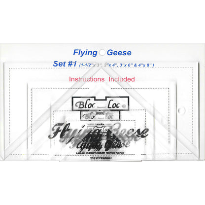 Bloc Loc Flying Geese Ruler VARIOUS SIZES AND SETS - THIS MAY BE A SPECIAL ORDER / Use the dropdown to make your selection.