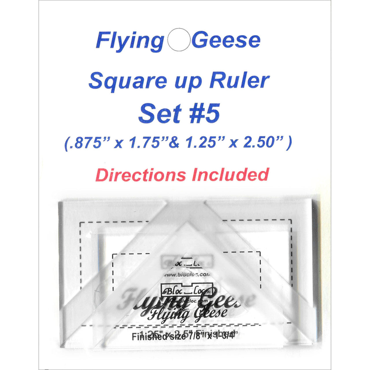 Bloc Loc Flying Geese Ruler VARIOUS SIZES AND SETS - THIS MAY BE A SPECIAL ORDER / Use the dropdown to make your selection.
