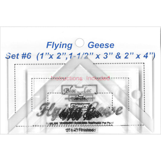 Bloc Loc Flying Geese Ruler VARIOUS SIZES AND SETS - THIS MAY BE A SPECIAL ORDER / Use the dropdown to make your selection.