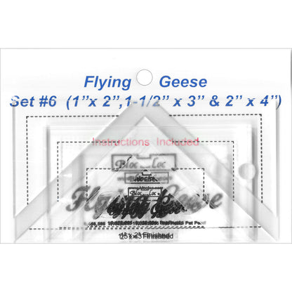 Bloc Loc Flying Geese Ruler VARIOUS SIZES AND SETS - THIS MAY BE A SPECIAL ORDER / Use the dropdown to make your selection.