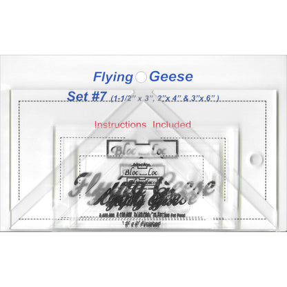 Bloc Loc Flying Geese Ruler VARIOUS SIZES AND SETS - THIS MAY BE A SPECIAL ORDER / Use the dropdown to make your selection.