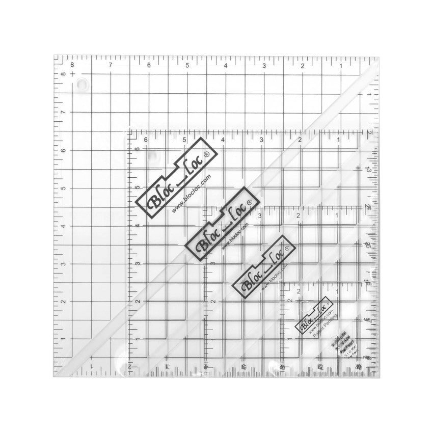 Bloc Loc Set of 4 Square Rulers BLLHST-SET8