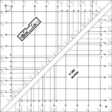 Bloc Loc Half-Square Triangle ON-POINT Ruler Options - Might be Special Order- use drop down menu to make selection