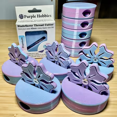 Purple Hobbies BladeSaver Thread Cutter  45mm Premium Pink-Blue # BSPPINKBLUE