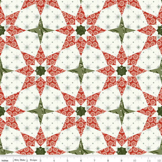 Riley Blake Christmas is in Town Cheater Fabric C14752  SOLD BY THE YARD