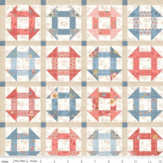 Riley Blake Countryside Muti-Color Cheater Fabric C15071  SOLD BY THE QUARTER YARD