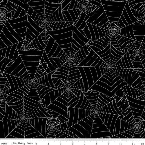 Riley Blake Costume Maker's Act II Web Black Fabric Sold per Yard C16011-BLACK PREORDER PRODUCT DUE OUT IN APRIL 2025