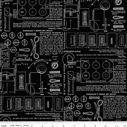 Riley Blake Sew American Fabric Options Sold by the Yard (use drop down menu)