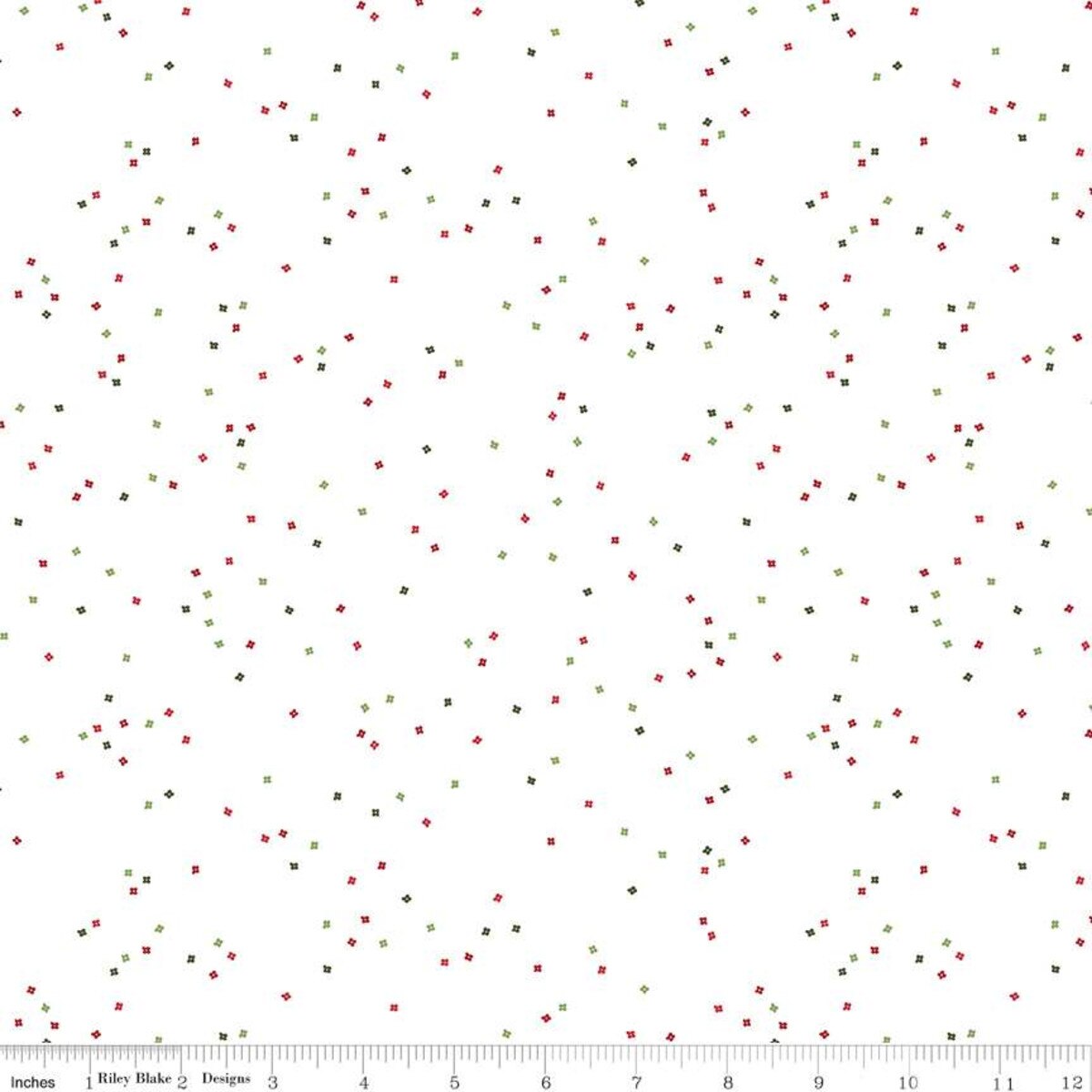 Riley Blake Blossom Santa Clause Fabric  SOLD BY THE YARD C730