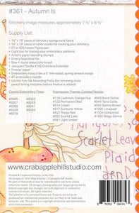 Crabapple Hill Studio Autumn Is By Meg Hawkey #361
