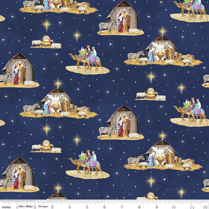 Riley Blake Come Let us Adore Him Nativity Fabric Collection By the Yard