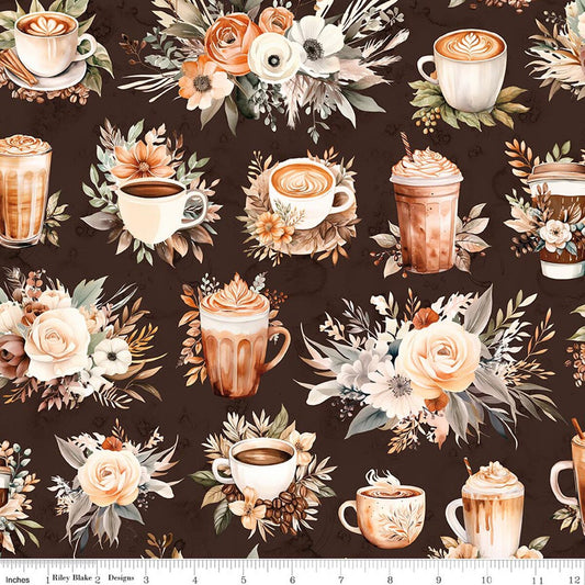 Riley Blake Coffee Time Fabric Collection Sold By The Yard (USE DROP DOWN MENU)