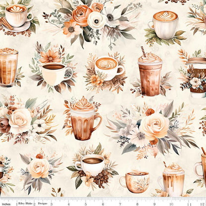 Riley Blake Coffee Time Fabric Collection Sold By The Yard (USE DROP DOWN MENU)