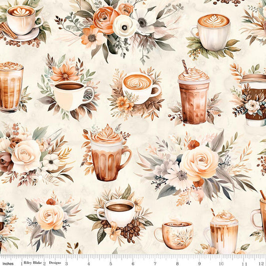 Riley Blake Coffee Time Fabric Collection Sold By The Yard (USE DROP DOWN MENU)