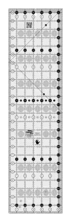 Creative Grids Left Handed Quilt Ruler 6-1/2in x 24-1/2in Rectangle # CGR24LEFT