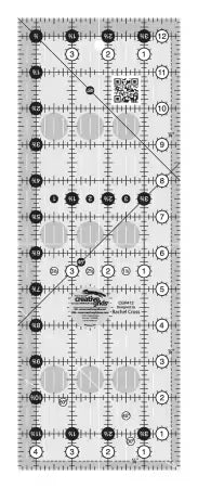 Creative Grids Creative Grids Quilt Ruler 4-1/2in x 12-1/2in Rectangle # CGR412