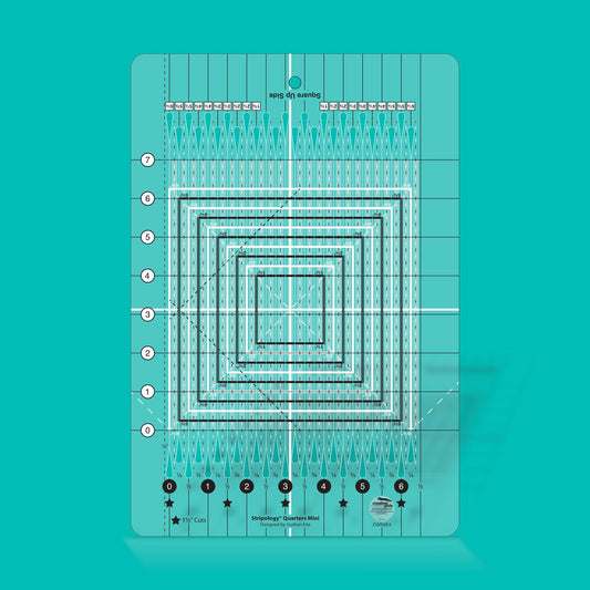 Creative Grids Non-Slip Stripology Quarters Mini 1/4" Cuts #cgrge4