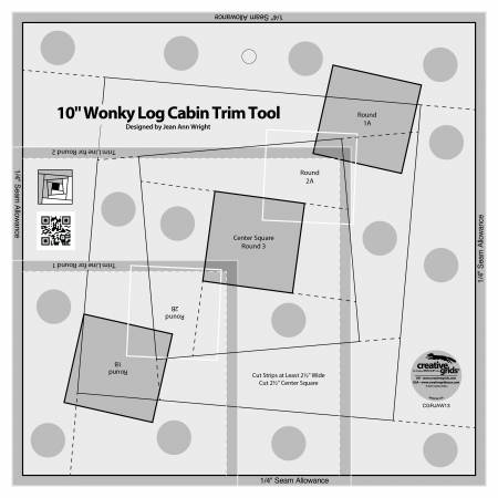 Wonky Log Cabin Trim Tool Garden Table Runner Sew Along with Karen Bohl. NO NEED TO ADD TO CART, JUST CLICK VIDEO IN DESCRIPTION