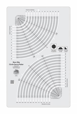 Creative Grids Non-Slip Circle Savvy Ruler CRGSAV1