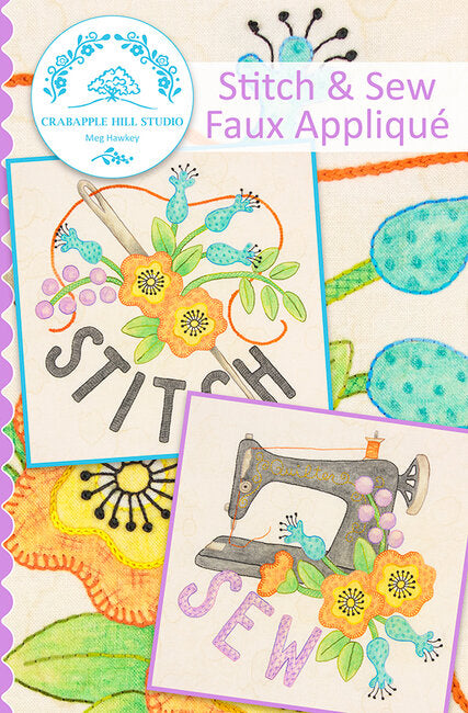Crabapple Hill Studio Stitch & Sew Faux Applique #2206 Pattern