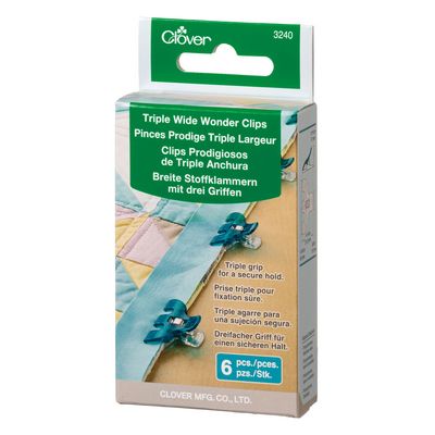 PREORDER Clover Triple Wide Wonder Clips (6 or 12 pack, use drop down menu) DUE OUT JUNE 2026