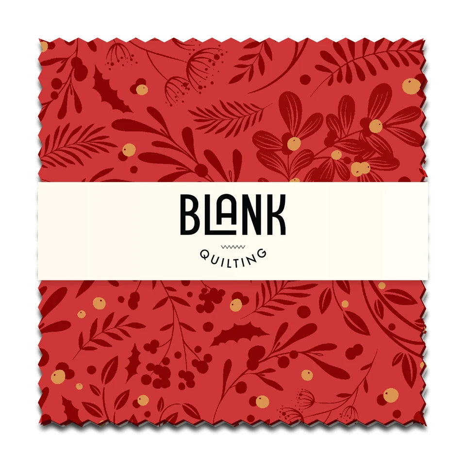 Blank Quilting Holly Jolly Calico 5" Squares CP-BQIHJC