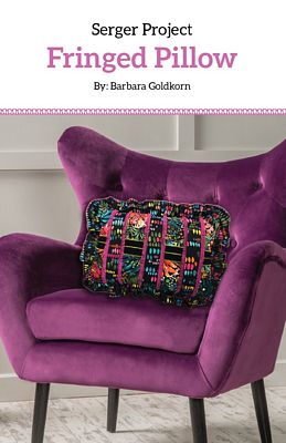 Cutting Edge Serger Project Fringed Pillow CTP1006