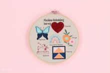 Load image into Gallery viewer, Kimberbell Digital Dealer 2024: March Embroidery Hoop Stitch Sampler FABRIC KIT WITH EMBROIDERY HOOP