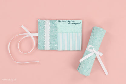 Kimberbell Digital Dealer 2024: April Charming Roll-up Pouch FABRIC KIT 2 SIZES AVAILABLE, 5x7 or 8x12