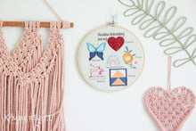 Load image into Gallery viewer, Kimberbell Digital Dealer 2024: March Embroidery Hoop Stitch Sampler FABRIC KIT WITH EMBROIDERY HOOP