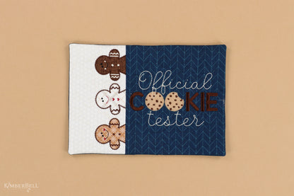 Kimberbell Digital Dealer October 2024- Official Cookie Tester Mug Rug Fabric Kit AND/OR Design AND/OR Thread kit