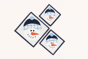 Kimberbell Digital Dealer December 2024- It's Snow Time Decorative Hot Pad Fabric Kit AND/OR Design AND/OR Thread kit