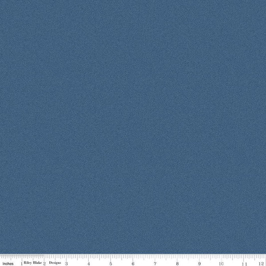 Riley Blake Americana Lightweight Denim Blue 58/60" DN16106 Fabric Sold by the Yard