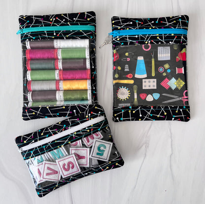 Curated Fabric Kit for Embroidery Garden Fabric Markers with OPTIONAL THREAD OPTIONS.  USE THE DROPDOWN WINDOW TO MAKE YOUR SELECTION