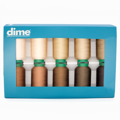Dime Exquisite Skin Tone Thread Set 10 Count ES-ST10