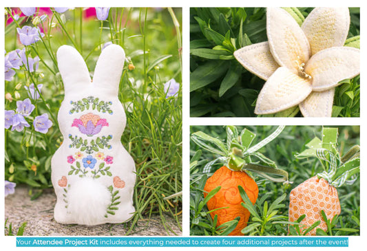 Kimberbell's Easter Tier Tray - Two-Day Machine Embroidery Event: VIRTUAL! Jan 11-12, 2024