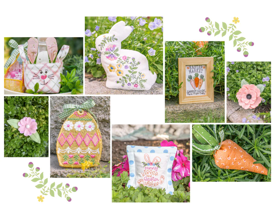 Kimberbell's Easter Tier Tray - Two-Day Machine Embroidery Event: VIRTUAL! Jan 11-12, 2024