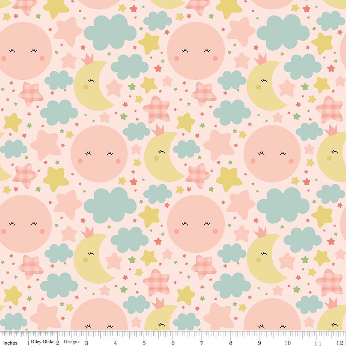 PREORDER Riley Blake Love you to the Moon Flannel Fabric Collection - Sold by the Yard DUE OUT SEPTEMBER 2026