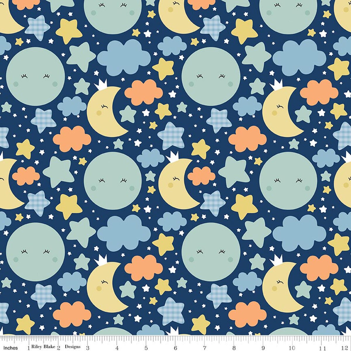 PREORDER Riley Blake Love you to the Moon Flannel Fabric Collection - Sold by the Yard DUE OUT SEPTEMBER 2026
