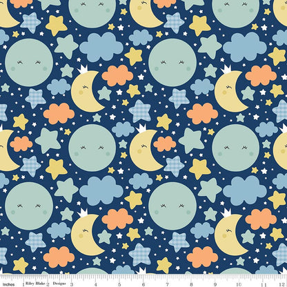 PREORDER Riley Blake Love you to the Moon Flannel Fabric Collection - Sold by the Yard DUE OUT SEPTEMBER 2026