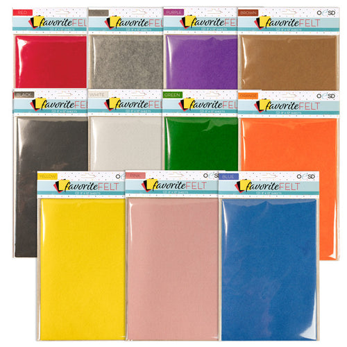 OESD Favorite Felt Sheets Various Colors