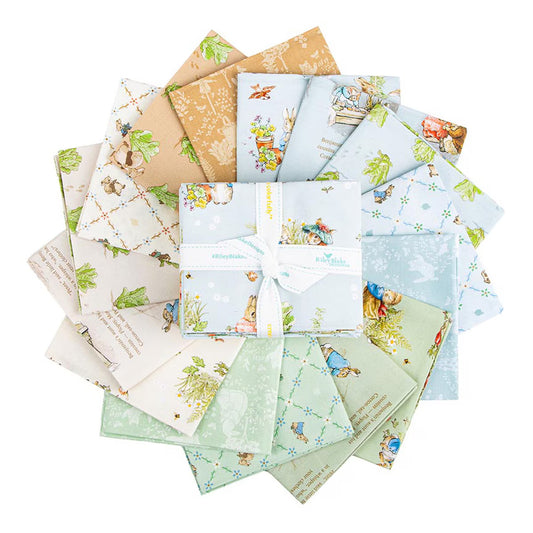 Riley Blake Peter Rabbit and Benjamin Bunny Fat Quarter Bundle FQ-17250-15