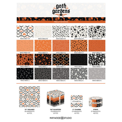 Maywood Studio Goth Gardens Fat Quarter Bundle FQ-MASGOTH
