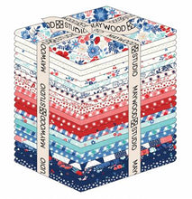 Load image into Gallery viewer, Kimberbell Fat Quarter Star Spangled Beauty, 24pcs/bundle # FQ-MASSTAR PREORDER DUE OUT 4/30/25