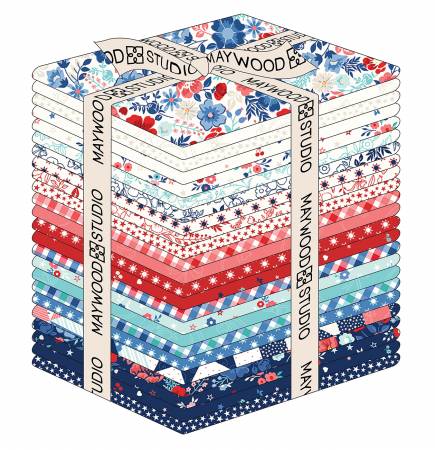 Kimberbell Fat Quarter Star Spangled Beauty, 24pcs/bundle # FQ-MASSTAR PREORDER DUE OUT 4/30/25